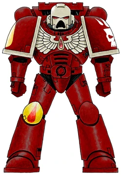 Carmine Blades Chapter Colour Scheme as displayed by a  .