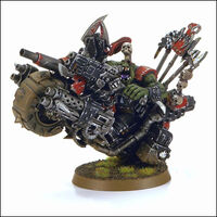 Wazdakka Gutsmek riding his "Bike of the Aporkalypse"