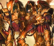 Tharanatoi Trio Aquilon Termis.png (862 KB) A trio of Tharanatoi arrayed in Aquilon Pattern Terminator Armour and armed with Infernus Firepikes.