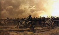 HeavyMortarKrieg6.png (1.75 MB) A Heavy Mortar Cannon and two Thudd Guns during the Siege of Vraks