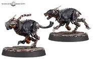 Cyber-mastiffsNecromunda.jpg (95 KB) Cyber-mastiffs employed by the Palanite Enforcers of Necromunda.