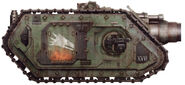 Salamanders Typhon Heavy Siege Tank that fought during the Drop Site Massacre on Isstvan V early in the Horus Heresy.