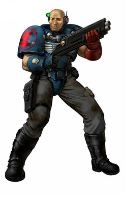 Crimson Fists' Scout Marine