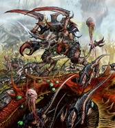 TyranidArt.jpg (125 KB) A Carnifex leading a Tyranid swarm in battle