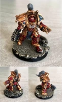 A Legio Custodes Aquilon Terminator wielding a Lastrum Storm Bolter and Solerite Power Gauntlet.