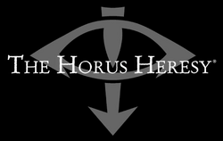 The logo of The Horus Heresy series of Warhammer 40,000 fiction