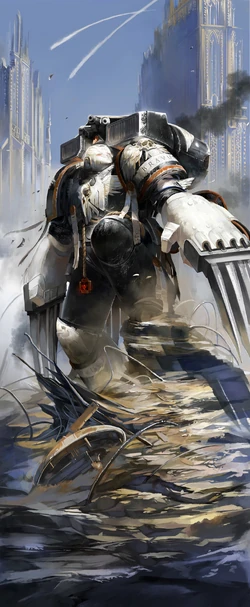 Chapter Master Kayvaan Shrike arrayed in his fearsome wargear during the conflict in the .