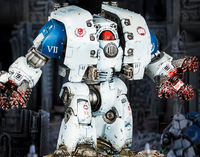 A Pre-Heresy World Eaters Legion Leviathan Siege Dreadnought armed with a pair of Leviathan Siege Drills.