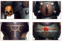 Sons of Horus Honourium Armouria; note that a wide variation of idiosyncratic battle plate was used by the XVI Legion