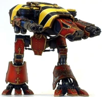 Mars Pattern Warhound-class Titan in Fire Wasps colours.
