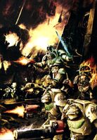 The Terminators of the elite Deathwing company of the Dark Angels Chapter