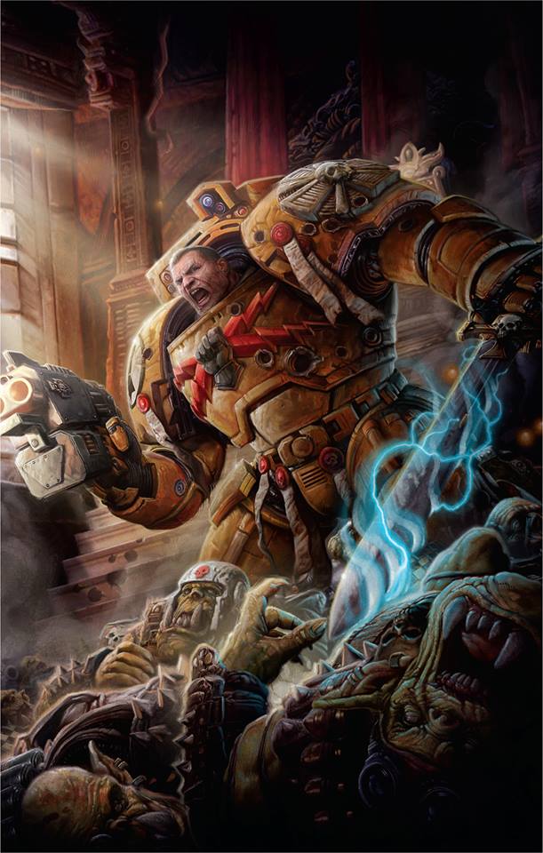 Orks sitting throne portrait - view more Warhammer 40.000 fan art