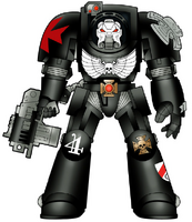 Black Templars Sword Brethren Terminator armed with a Storm Bolter