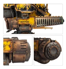 Various views of a Warbringer Nemesis Titan Melta Cannon