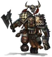 A Goff 'Ard Boy charging into battle.