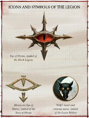 Icons and symbols of the Black Legion