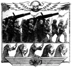 Departmento Munitorum base relief