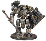 A Domitar-Ferrum-class Battle-Automata, a unique pattern that saw exclusive use by the Iron Warriors Legion
