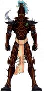 A Dark Eldar Kabalite Warrior of the Kabal of the Obsidian Rose