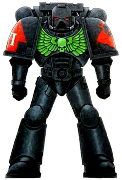 Halo Dragons Chapter colour scheme as depicted by a   of the 4th Company in modified .