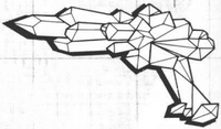 An Ordo Xenos schematic of a confiscated Neuro Disruptor. Note the crystaline body of this particular example.