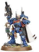 Captain Sevastus Acheran of the Ultramarines 2nd Company serving as a Vanguard Space Marine.