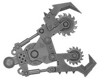 An example of an Ork Buzz Saw-type weapon used by their combat walkers
