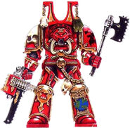 A World Eaters Chaos Terminator.