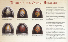 Word Bearers Variant Heraldry