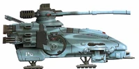 A Hammerhead in night camouflage armed with a Railgun.