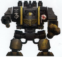 A Siege Dreadnought of the Red Scorpions Chapter