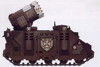 A Whirlwind Hyperios belonging to the Black TemplarsChapter