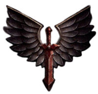 Pre-Heresy era Dark Angels Legion iconography.