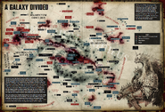 Chaos Space Marine activity across the galaxy after the formation of the Great Rift in ca. 999.M41.