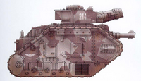 A Leman Russ Demolisher of the 1st Kovnian Armoured Regiment, "The Black Nights"