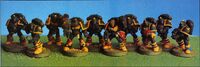 A Yellow Jackets Tactical Squad painted by Jeff Durochia.