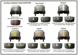 Elysian Regimental Markings