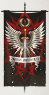 Ist Legion standard with Hexagrammaton symbol utilised in conjunction with the winged sword emblem used by the Deathwing.