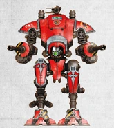 The Machine Spirit of the Armiger Helverin Hate's Requiem fights with a particular venom against Traitors and turncoats, a trait its pilot, Bondsman Narsus, is more than ready to exploit.