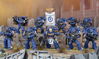 An Ultramarines Chapter Tactical Squad.