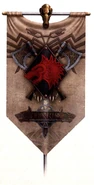 A Space Wolves Great Company Banner utilised during the Great Crusade and Horus Heresy eras