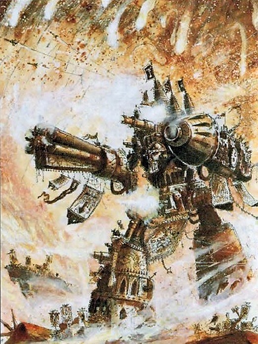 Warhammer 40k imperator titan on Craiyon