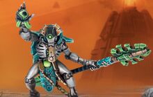 Necron Cryptek prepares for the foe