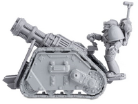 A Rapier of the Legiones Astartes armed with an Astartes Quad Launcher, side view.