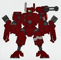 Shas'ui Kanji of the Farsight Enclaves, wearing an XV8 Crisis Battlesuit armed with a Burst Cannon and two Flamers