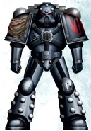 Executioners Axe Brother Sagor in Mark V Heresy Power Armour.