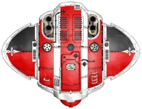 Questor Mechanicus heraldry of a Baron's Knight.