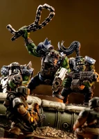 Deathskulls Boyz fighting against Cadian Shock Troops