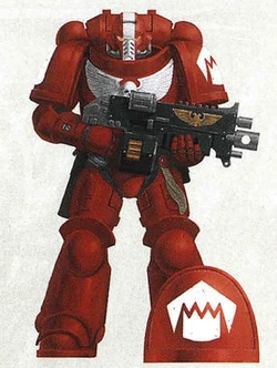 Flesh Eaters Chapter colour scheme and Chapter badge as displayed by a .