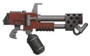 Огнемёт модели «Еретик» ордена Экзорцистов